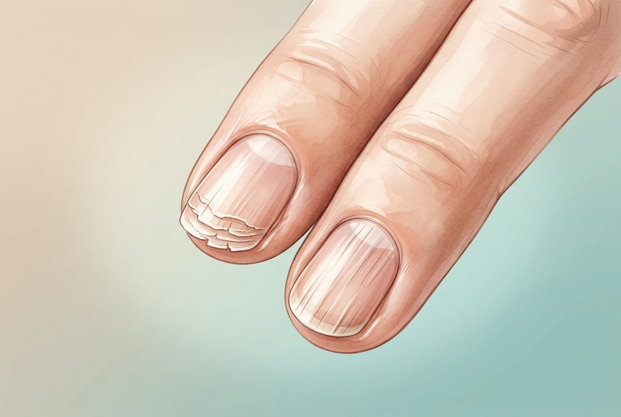 Brittle nails (onychoschizia and onychorrhexis)